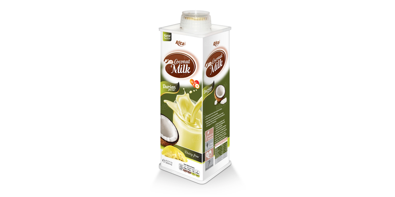 Coconut milk durian 600ml from RITA US