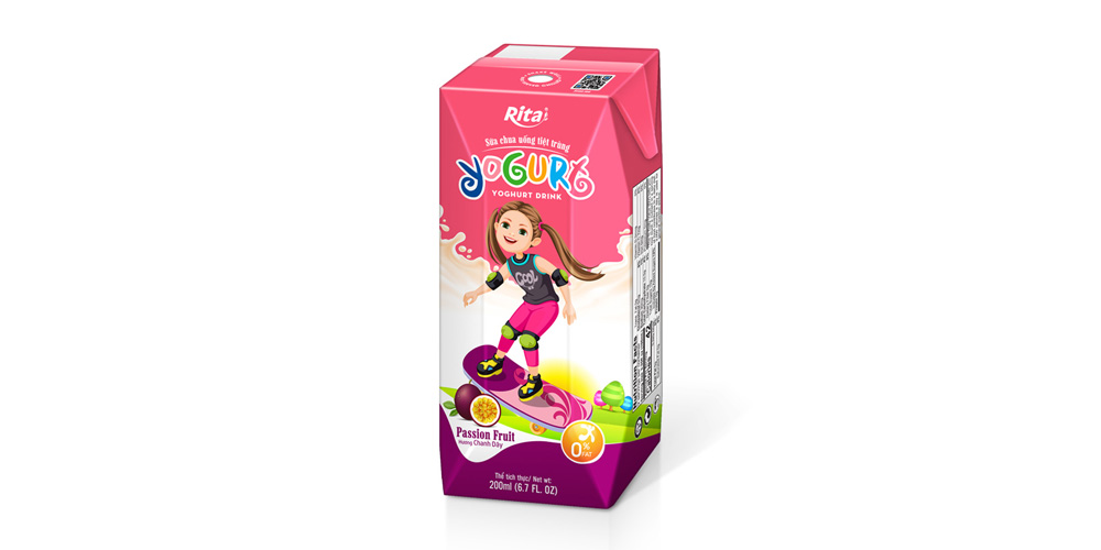 Yogurt kids 200ml passeion fruit juice from RITa juice