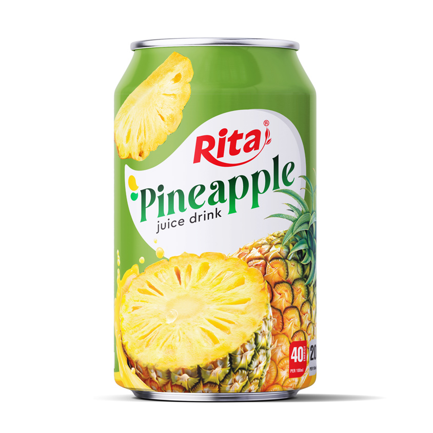 330ML SHORT CAN FRUIT JUICE WITH PINEAPPLE FLAVOR