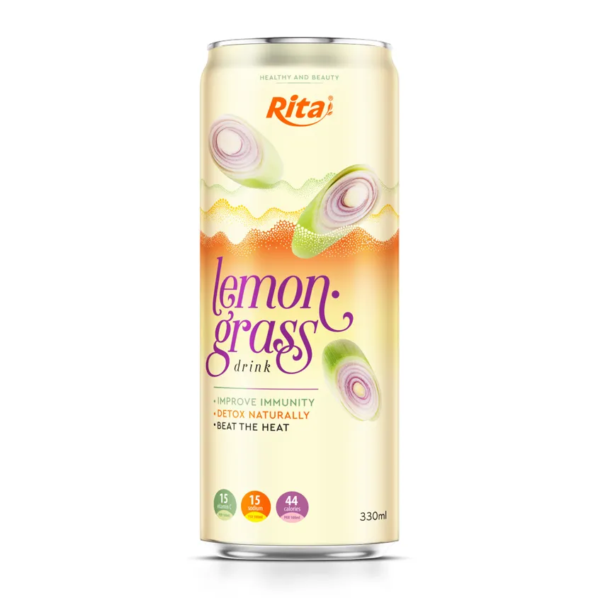 OEM Supplier Lemongrass drink 330ml slim can