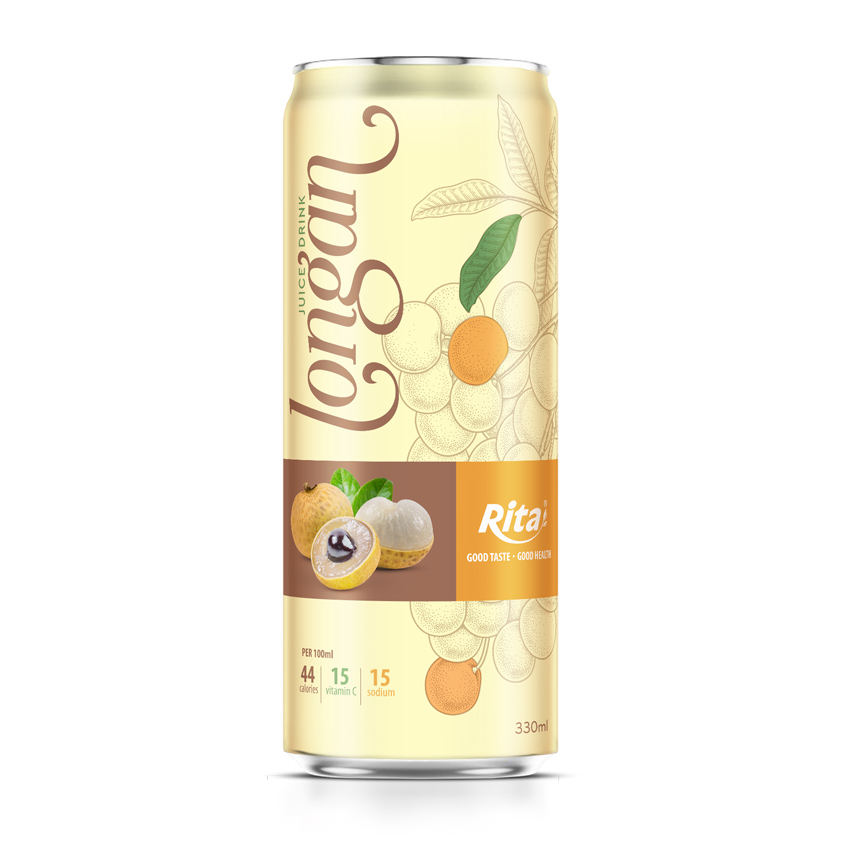 Best price 330ml canned Longan fruit juice 