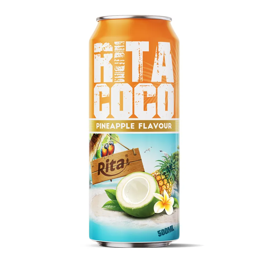 500ml canned coconut water with pineapple flavour supply