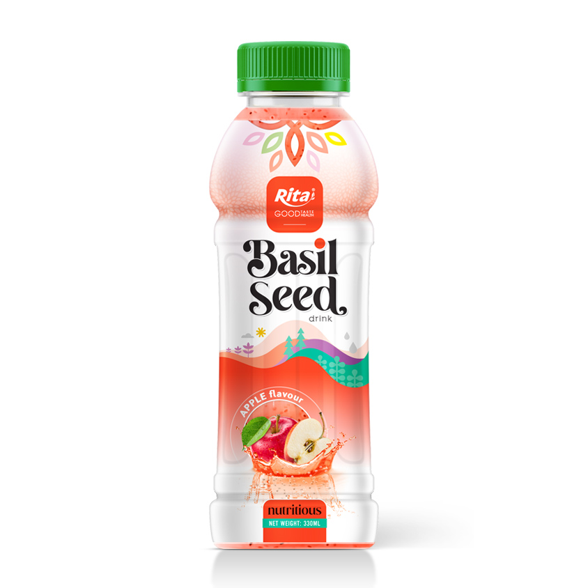 nutritious food Basil seed drink apple