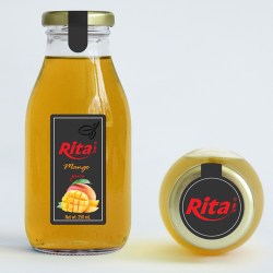 250ml glass bottle mango juice from RITA US