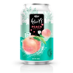 Private label products Peach juice 330ml from RITA US