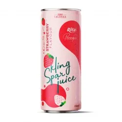 sparkling juice  with strawberry flavour 250ml cans