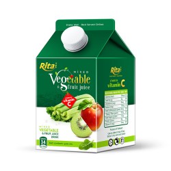 Mix tropical fruit juice with vegetable 500ml Paper box