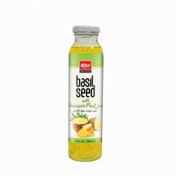 300ml glass bottle Basil seed pineapple