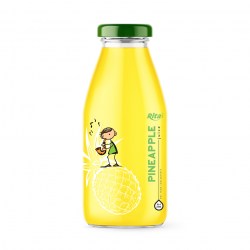 250ml glass bottle pineapple fruit juice