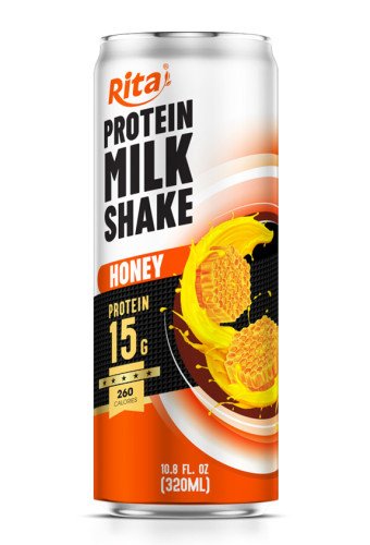 Rita Protein Milkshake Coffee Flavor High Protein Milk Drink 320ml Sleek Can